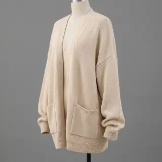 Pulóver anyag BABY KNIT natural