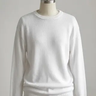 Pulóver anyag BABY KNIT white