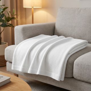 Pulóver anyag BABY KNIT white