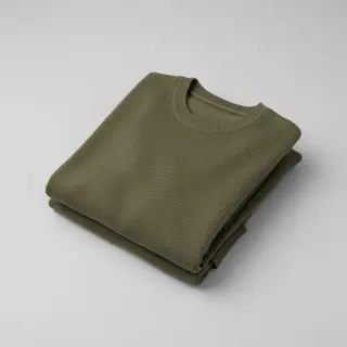 Pulóver anyag BABY KNIT camo green