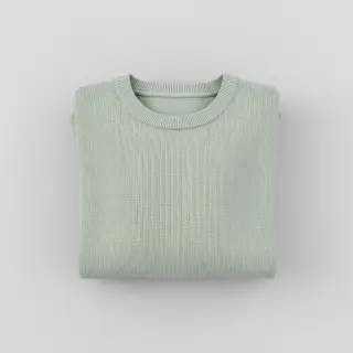 Pulóver anyag BABY KNIT mint