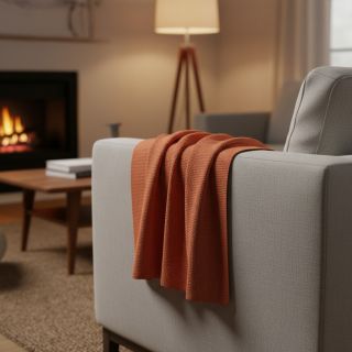 Pulóver anyag BABY KNIT rust