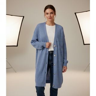 Kötött kelme jacquard Diamond baby blue