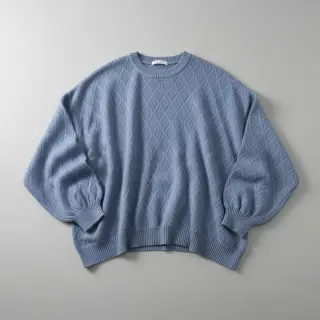 Kötött kelme jacquard Diamond baby blue