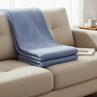 Kötött kelme jacquard Diamond baby blue