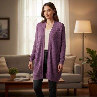 Kötött kelme jacquard Diamond lavender