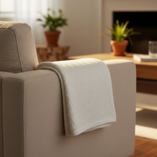 Kötött kelme jacquard Diamond off white