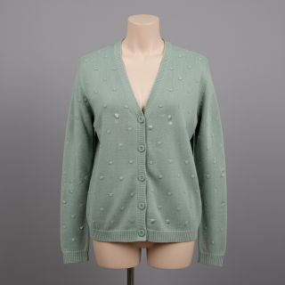 Pulóver anyag BIG KNIT DOT old green