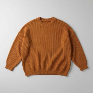 Pulóver anyag BIG KNIT brick