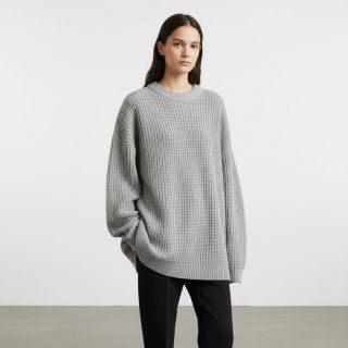 Pulóver anyag BIG KNIT stone