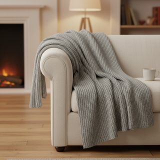 Pulóver anyag BIG KNIT stone