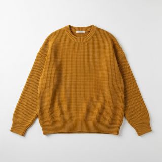 Pulóver anyag BIG KNIT mustard