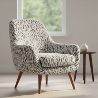 Kötött kelme jacquard Comfy Blurry Ikat grey