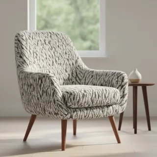 Kötött kelme jacquard Comfy Blurry Ikat grey