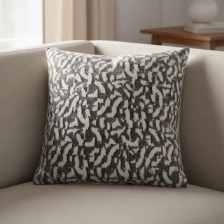 Kötött kelme jacquard Comfy Collage shapes grey