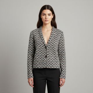 Kötött kelme jacquard Comfilia Arrows grey