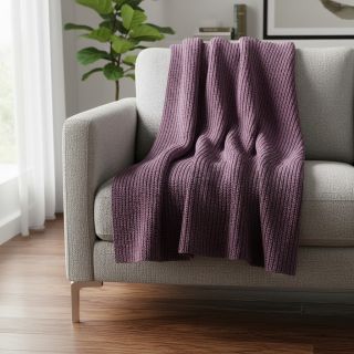 Pulóver anyag BIG KNIT lilac