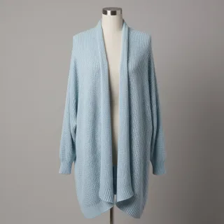 Pulóver anyag BIG KNIT baby blue