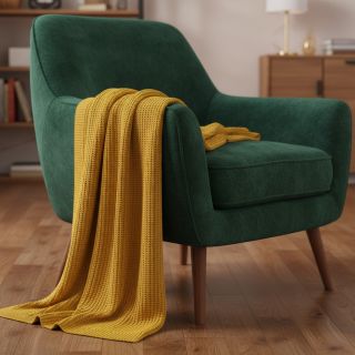 Pulóver anyag BIG KNIT yellow