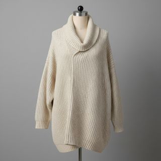 Pulóver anyag BIG KNIT cream