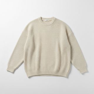 Pulóver anyag BIG KNIT cream