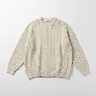 Pulóver anyag BIG KNIT cream