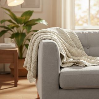 Pulóver anyag BIG KNIT cream