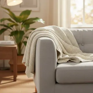 Pulóver anyag BIG KNIT cream