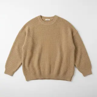 Pulóver anyag BIG KNIT beige