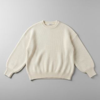 Pulóver anyag BIG KNIT off white