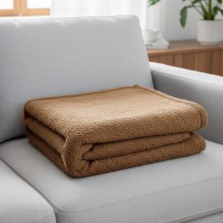 Pulóver anyag Paris bouclé brown