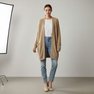 Pulóver anyag Paris bouclé beige