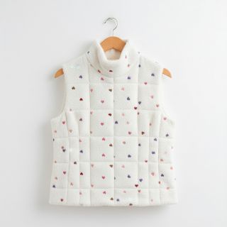 Kabát anyag TEDDY Tossed hearts multi