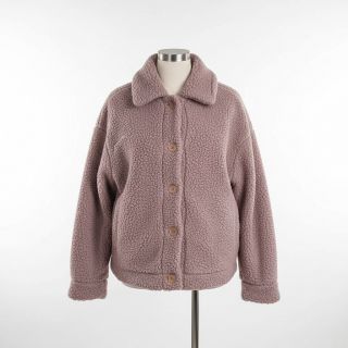 Kabát anyag TEDDY dark powder