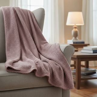 Kabát anyag TEDDY dark powder