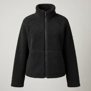 Kabát anyag TEDDY black