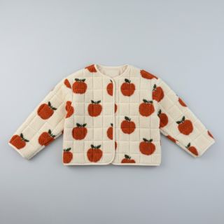 Kabát anyag TEDDY JACQUARD Apples