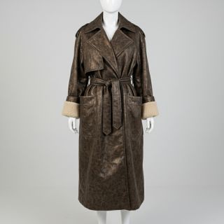 Kabát anyag Panther Glammy Teddy Lammy brown