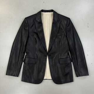 Kabát anyag Vintage Glammy Teddy Lammy black