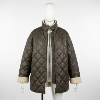 Kabát anyag Vintage Glammy Teddy Lammy grey