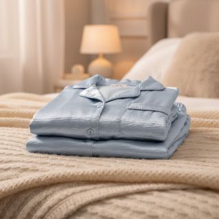 Szatén DION light blue