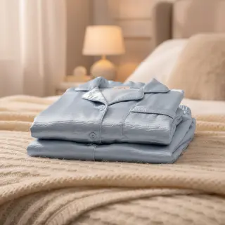Szatén DION light blue