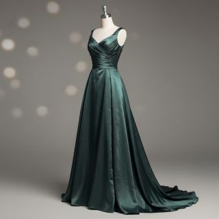 Szatén SOIVÉ forest green