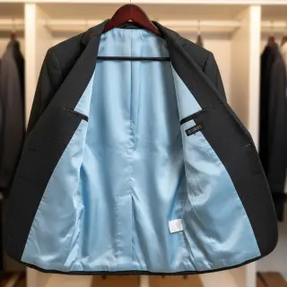 Szatén light blue