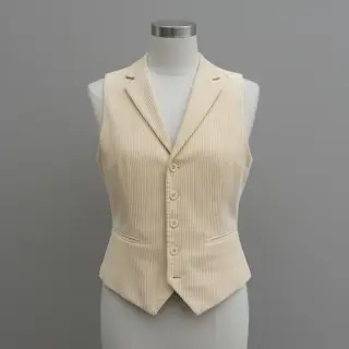 Kordbársony 6W WASHED STRETCH butter