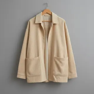 Kordbársony 6W WASHED STRETCH butter