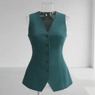 Kordbársony 6W WASHED STRETCH petrol