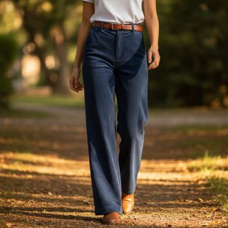 Kordbársony 6W WASHED STRETCH marine