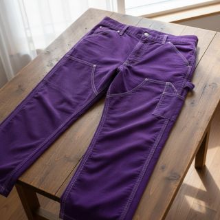 Kordbársony 6W WASHED STRETCH purple