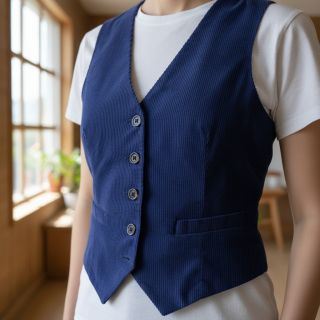 Kordbársony 6W WASHED STRETCH cobalt